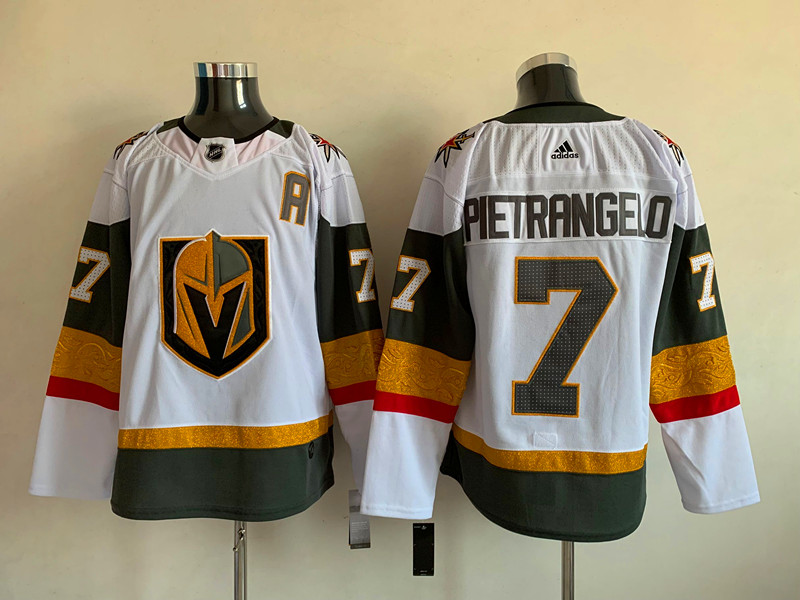 Men's Vegas Golden Knights Alex Pietrangelo #7 White Breakaway Jersey